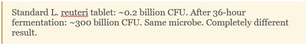 300 billion L. reuteri